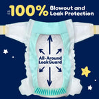 Pampers ZZZ Overnight Diapers, Size 5 (27+ lbs), 88 Count, Nighttime Protection Disposable Baby Diaper, Night Time Leak and Skin Protection