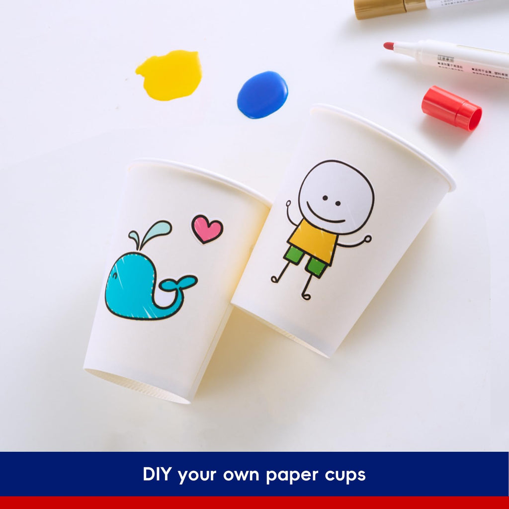 JOLLY CHEF 300 Pack Disposable Paper Coffee Cups 12 oz, Hot Beverage Cups Paper Cups for Water, White Drinking Cups, Ideal for Party, Office, Home, Travel and More