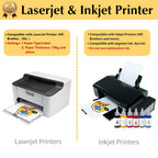 TransOurDream Tru-Heat Transfer Paper for Inkjet & Laserjet Printer (20 Sheets 8.5x11, 3.0) Printable HTV Heat Transfer Vinyl for T Shirts Iron on Transfers for Light Fabrics (TRANS-L3-1-20)