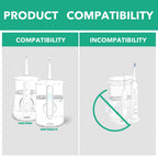 Flossing Toothbrush Head Replacement, Compatible with Water-pik Sonic Fusion / 2.0 SF-01, SF-02, SF03 & SF-04 Tooth-Brush and Water Flosser Combo Brush Heads (Full, Black(6Packs))