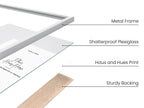 HAUS AND HUES Standalone Aluminum White Frames Set of 15-8x10