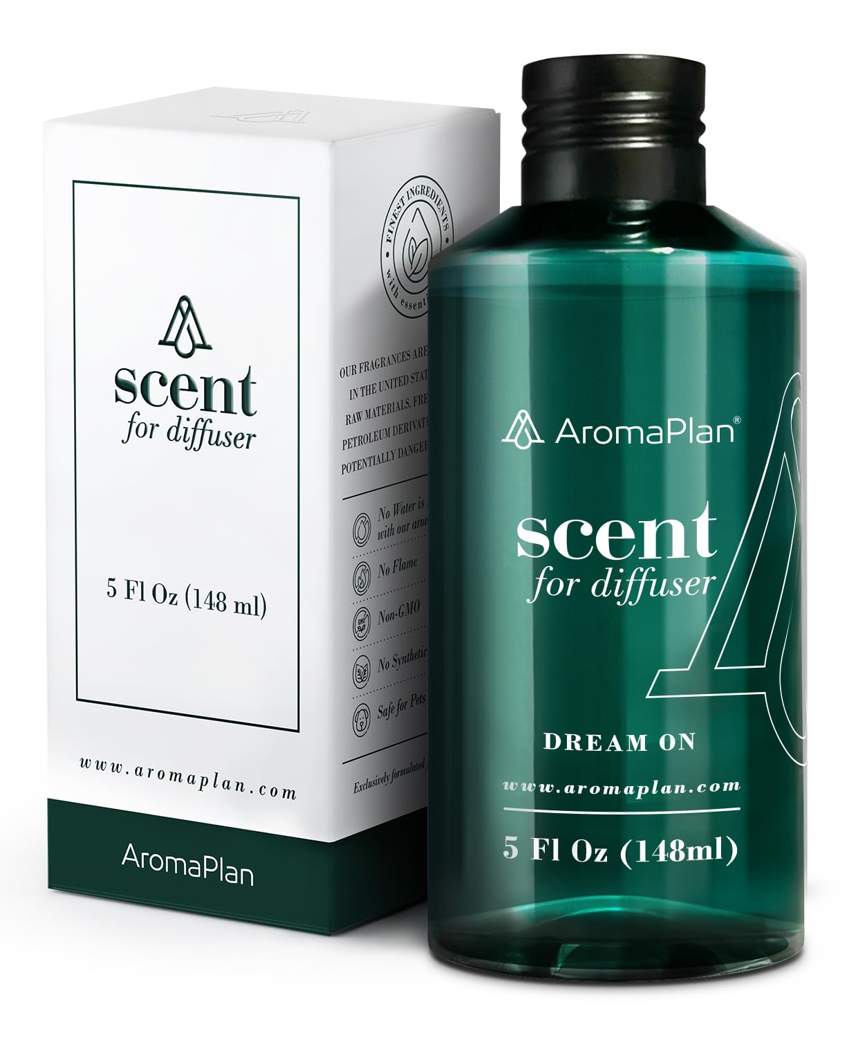 Aromaplan Hotel Scents Dream On 5 Fl Oz, USA Fragrance- Home Luxury Aroma & Hotel Collection Diffuser Oil- Hotel Diffuser Oil for Aromatherapy- USA Made, Bigger Bottle, Bolder Aroma & Longer Lasting