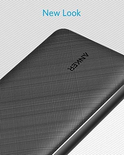 Anker Portable Charger, Power Bank, 20,000mAh Battery Pack with PowerIQ Technology and USB-C (Recharging Only) for iPhone 15/15 Plus/15 Pro/15 Pro Max, iPhone 14/13/12 Series, Samsung Galaxy (Black)