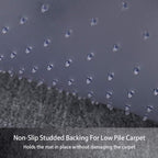 Office Chair Mat for Low Pile Carpet, 30" x 48" Transparent Office Desk Chair Mat for Carpeted Floors, Studded Carpet Floors Protector Mat for Home & Offices