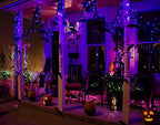 kemooie 300 LED Purple Halloween Lights, 99FT Connectable 8 Lighting Modes Plug in Fairy Lights, Waterproof for Outdoor, Halloween Christmas Wedding Party Garden Decorations (Purple
