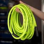 Flexzilla Air Compressor Hose, 3/8 in. x 50 ft., 1/4 in. MNPT Fittings, No-Kink, All Weather, Lightweight, Premium Hybrid Polymer, 300 PSI, ZillaGreen