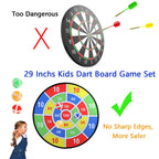 29" Kids Dart Board Game Set, Large Dart Board Toys with 24 Sticky Balls, Sticky Dart Board Indoor Outdoor Sport Fun Party Game Toys for Kids Boys Girls Ages 3 4 5 6 7 8 9 10