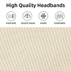 Headbands for Women Wide Non Slip Boho Head Bands Soft Elastic Thick Hairbands Fashion Workout Yoga Hair Accessories, 6 Pack