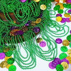 JOYIN 120 PCS St Patrick Green Bead Necklaces, Mardi Gras Beads Necklace, Lucky Green Beaded Necklaces Bulk for Saint Patrick's Day Accessories, St. Patrick's Day Party Favor Supplies
