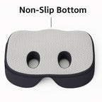 Sit Bone Memory Foam Cushion | Pressure Relief Pad for Hamstring and Ischial Tuberosities | Comfort in Desk Chair or Car Seat