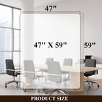 SHAREWIN Large Office Chair Mat for Hard Floors - 59''x47'',Heavy Duty Clear Wood/Tile Floor Protector PVC Transparent by SHAREWIN