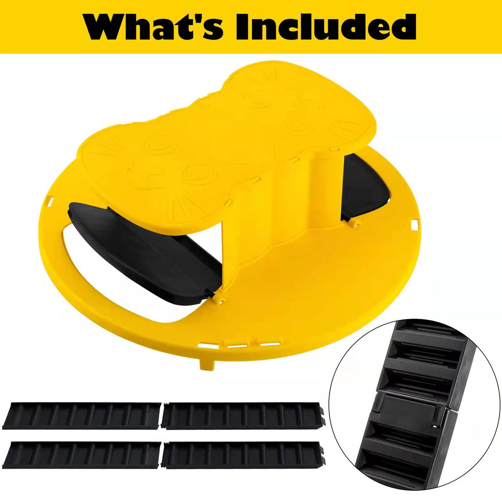 Mouse Trap Bucket ，Bucket Lid Rat Trap,Auto Reset Multi Catch Humane Rat Trap for Indoor Outdoor, Compatible 5 Gallon Bucket-2 Pack