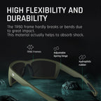 TOREGE Sports Polarized Sunglasses for Men Women Flexible Frame Cycling Running Driving Fishing Trekking Glasses TR24 (Matte Blown Sand)