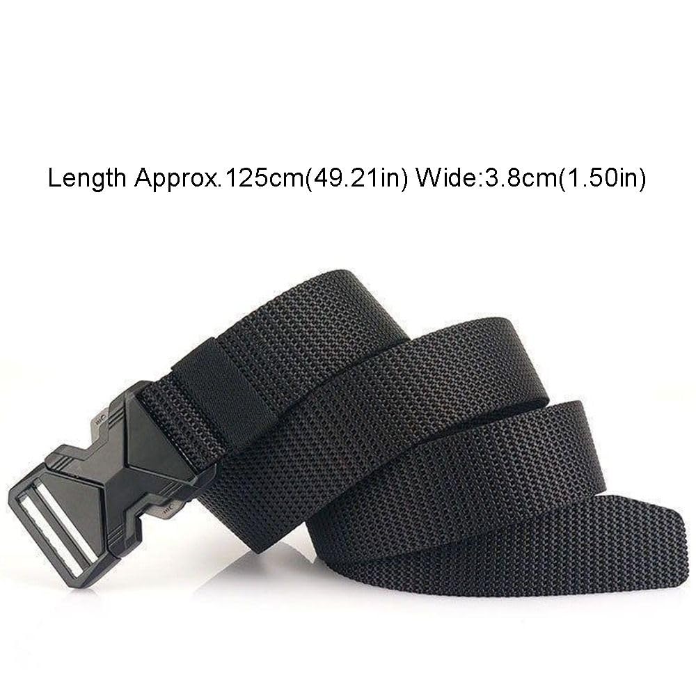 Quick Release Waistband Breathable Durable Outdoor Sport Belt Multi Function Nylon Belt(Grey)