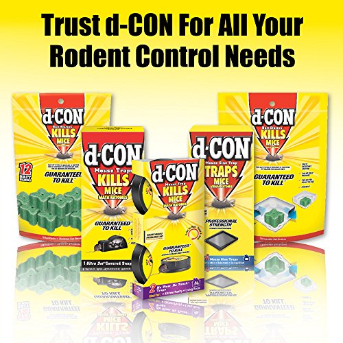 D-Con No View, No Touch Slim Pack Mouse Trap 2 ea (6 Pack) (Packaging may vary)