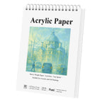 Fuxi Acrylic Sketchbook 8.5x11, 20 Sheets(40page) Paint Paper for Acrylic Painting, 246 lb/ 400gsm Paper for Paint Pens.