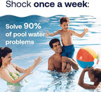 HTH 52043 Pool Care Shock Advanced, Swimming Pool Chemical Prevents Bacteria & Algae, Cal Hypo Formula, 2 lbs (2-Pack)
