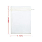 Volanic 100PCS 6X9 Inch Sheer Drawstring Organza Gift Bag Jewelry Pouch Party Wedding Favor Candy Mini Bottle Samples Display Bags