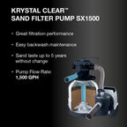 INTEX 26317MZ 15ft x 48in Ultra XTR Frame Deluxe Above Ground Swimming Pool Set with 1500 GPH Sand Filter Pump, Removable Ladder, Ground Cloth, Pool Cover, SuperTough, Puncture and Rust Resistant