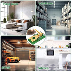 Qualirey 24 Pcs Mouse Traps Green Plastic Mice Trap Rat Traps House with Yellow Cheese Color Board Quick Sensitive Effective Mouse Trap Safe Reusable Sanitary Mice Traps for House, Garage, Outside