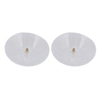 Walmine Transparent Round Plastic Range Hood Oil Cup Thread Dia 4.5mm Hood Oil Collection for Home Pack of 2