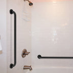 36 Inch Anti Slip Shower Grab Bar Oil Rubbed Black, Munzong Bathroom Grab Bar, Knurled Bathroom Balance Bar,Safety Hand Rail Support Handicap Elderly Injury Senior Assist Bath Handle