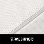 GORILLA GRIP Bed Wedge Ergonomic Sleeping Pillow, Soft Dual Layer Memory Foam, Stay in Place Dots, Breathable Cover, Headboard Triangle Sleep Support for Reading Acid Reflux Anti Snoring, 7.5in White
