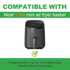 Small Air Fryer Liners Disposable Compatible with COSORI Air Fryer 2.1 Qt, 175 PCS Unbleached Parchment Paper 1-2 qt Small Air Fryer Liners Disposable for COSORI Accessories Non-Stick Baking Paper