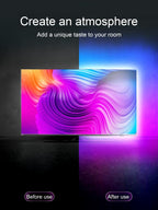 LED Lights for TV, 16.4ft LED Lights for 45-75 Inch TVs, RGB TV Backlight Behind, Music Sync Bluetooth APP & Remote Control Strip Lights USB Powered for Bedroom, Gaming, Home Décor