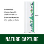 Garsum 64 Pack Window Fly Traps Indoor,Fly Paper Sticky Bug Strips, Glue Fly Catcher for Housefly, Ladybug
