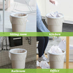 Small Trash Bags 4 Gallon 120 Counts Garbage Bags, Bathroom Trash Can Bin Liners, Small Plastic Bags for home office kitchen, fit 12-15 Liter, 3,3.5,4.5 Gal, Clear