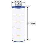 Wowreed Pool Filter Compatible with C1200, cx1200re, PA120, C-8412, FC-1293, Clearwater II 125, Pro Clean 125, 120 sq. ft, 1 Pack