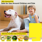 25 Pack Yellow Sticky Traps for Flying Insect Traps Plug In and Mosquito Traps, Long - Lasting and Non-Toxic, Durable Glue Boards Compatible with HiAnifri SUNAYA Protecker Mayardfun Flying Insect Trap