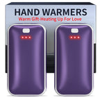 Hand Warmers Rechargeable, 2 Pack 4000mAh Electric Handwarmer, Portable Pocket Heater Handwarmers, Gifts for Men, Women, Christmas, Outdoor, Indoor, Golf, Camping, Hunting Accessories