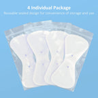 Comfytemp TENS Unit Replacement Pads only for K6101, 4 Pack Wireless TENS Pads, 5.1" x 2.4" Reusable Self Adhesive Electrodes with Premium Quality, Non-Irritating Design for Muscle Stimulator Therapy