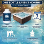 Spa Marvel Water Treatment & Conditioner – Enzyme-Based Hot Tub Water Care – Improves Water Quality, Comfort & Odor – Helps Reduce Chemicals – 16 fl oz – Lasts 30 Days – Includes 2 Sponges