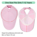 Girls Criss Cross Ponytail Hat Mesh Baseball Cap Kids Quick Dry Ponycap Hats Outdoor Summer Sports Hat Age 7-12