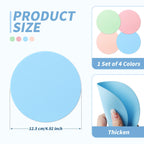 4PCS Rubber Jar Opener, Multifunctional Jar Gripper Pads, Heat Insulation Pad Kitchen Coasters for Elderly Senior Suffering from Weak Hands Arthritis，4 Colors