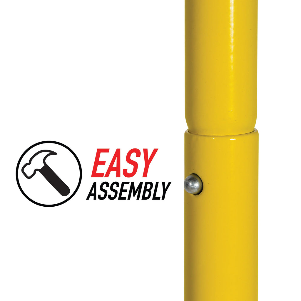 Franklin Sports Authentic Steel Football Goal Post 8.5' x 5.5' - Post for Kids - Football Goal Post Set - Kicking Field Goals - Youth Football Set - Portable Football Goal Post