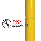 Franklin Sports Authentic Steel Football Goal Post 8.5' x 5.5' - Post for Kids - Football Goal Post Set - Kicking Field Goals - Youth Football Set - Portable Football Goal Post