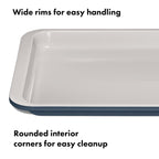 OXO Good Grips Non-Stick Pro Ceramic Coated Metal Bakeware Quarter Sheet Pan – Storm Blue