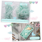 ZHODR Cut Paper Shred Filler for Gift Boxes,2 LB Easter Basket Filler, Filler for Wrapping Gifts, Crafting Activities, Display Merchandise, Weight and Many Color Options (spring green)