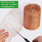 Copper Mesh Roll for Mice Rat Rodent Repellent, Sturdy 5’’ * 32Ft Copper Wool Mouse Trap for Bat Snail Bird Control with Packing Tool