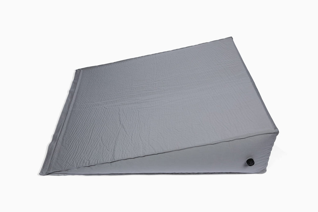 Self-Inflating Bed Wedge Pillow | Lightweight for Travel | Wedge Pillow for Sleeping and Acid Reflux, Heartburn, and GERD Pillow (TWDPRO2, 22 Inch)