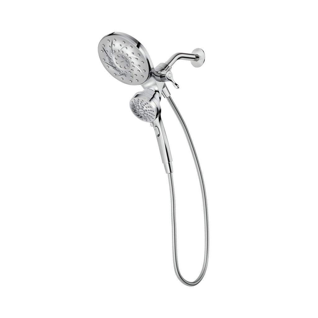 Moen Engage Chrome Magnetix 2-in-1 Combo Rain Showerhead with Detachable Handheld Shower Spray, Featuring Magnetic Docking System, 26009