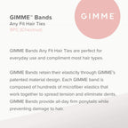 Gimme Beauty - Any Fit No Damage Hair Ties - Chestnut - Seamless Microfiber Hair Elastic - Hair Accessories With All Day Hold - No Snagging, Dents, or Breakage Hair Tie Pack (9 Count)