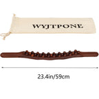 Guasha Wood Stick Tools Wood Therapy Massage Tools for Body Shaping,31 Beads Back Massage Roller Stick,Lymphatic Drainage Massager for Body Shaping (31beads)