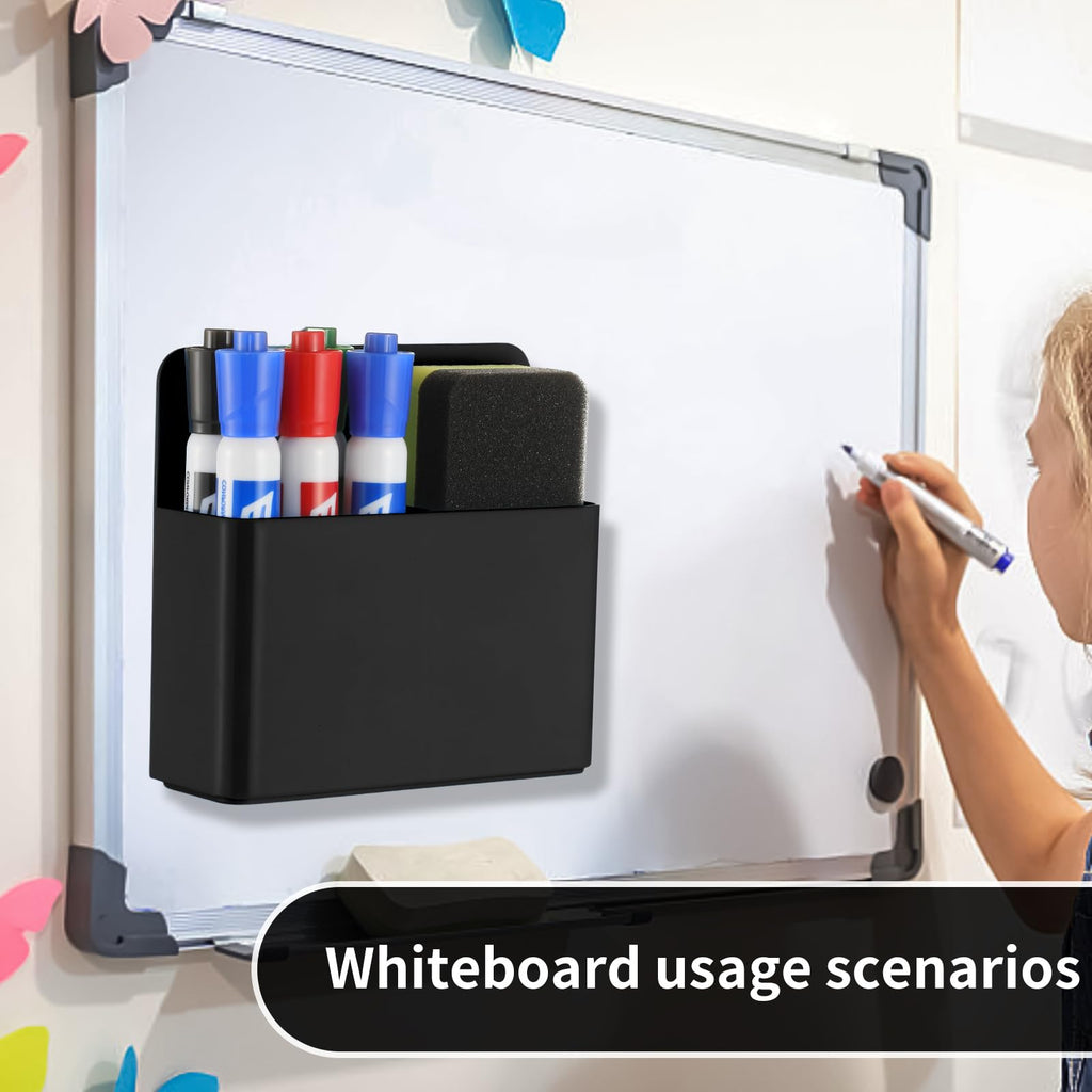 2Pcs Magnetic Dry Erase Marker Holder For Whiteboard Fridge