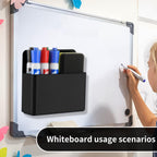 2Pcs Magnetic Dry Erase Marker Holder For Whiteboard Fridge