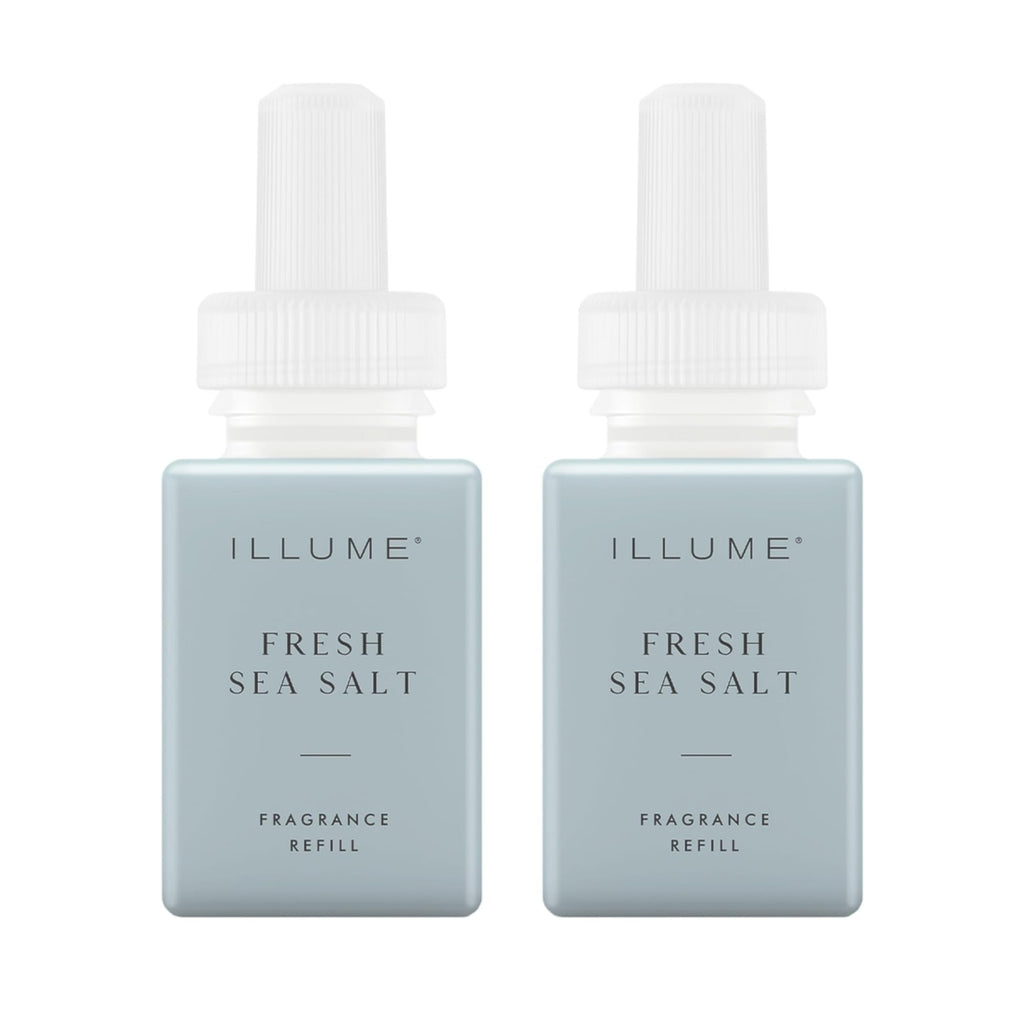 Pura & Illume Home Scent Refill - Smart Home Air Diffuser Fragrance - Up to 120-Hours of Luxury Fragrance per Refill - Household Essential - Clean & Safe Diffuser Fragrance - 2 Pack, Fresh Sea Salt